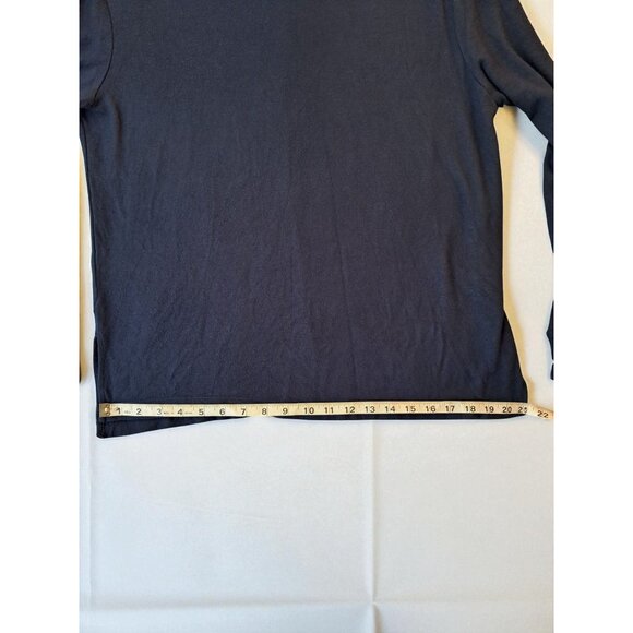 Stars Above Women's Cozy Knit Navy Blue Turtleneck Loungewear Sweater - Size Med - Picture 9 of 10